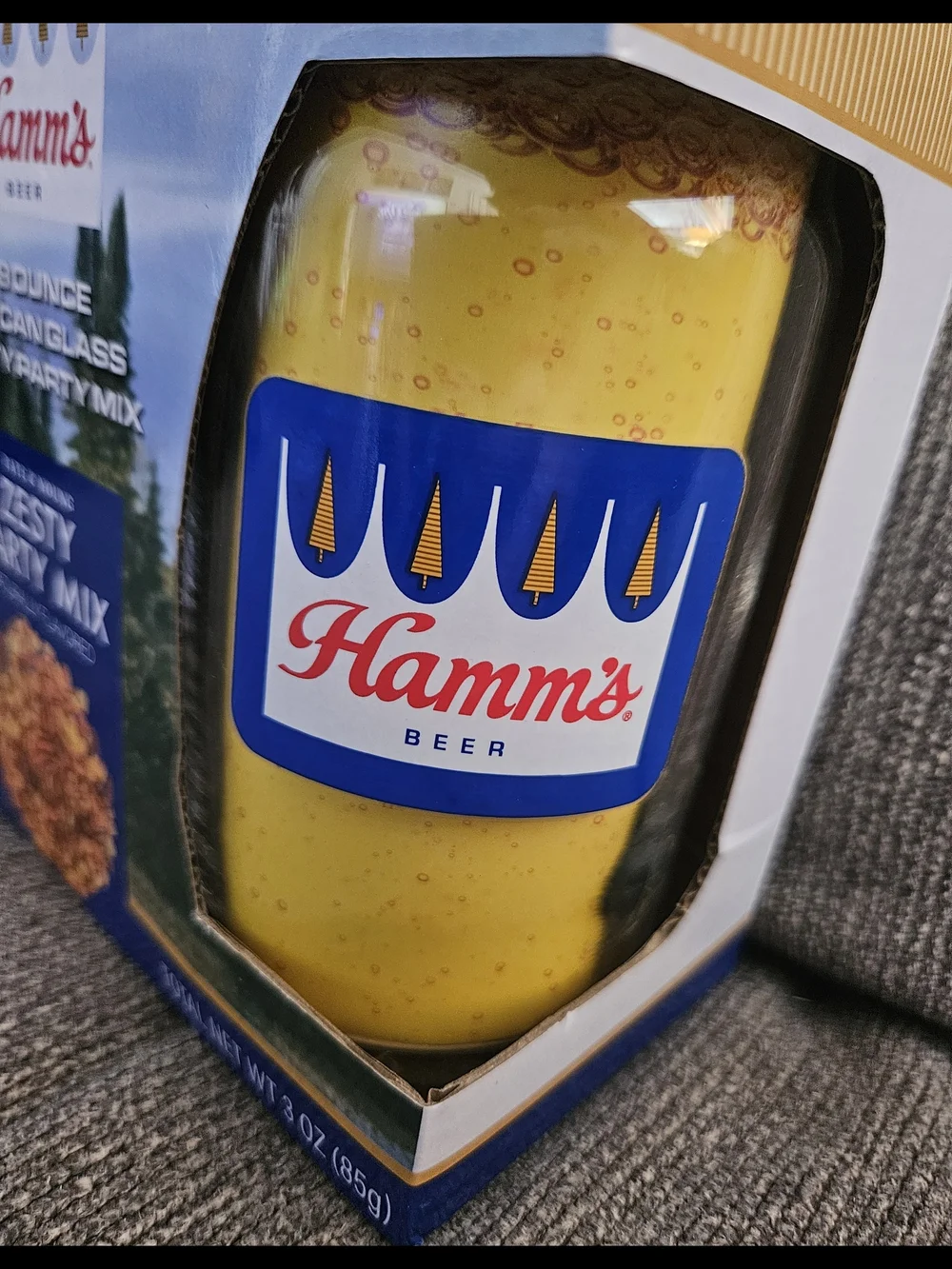 Hamm’s Brewing Company Beer Glass Snack Mix Limited Edition Sealed New RARE!